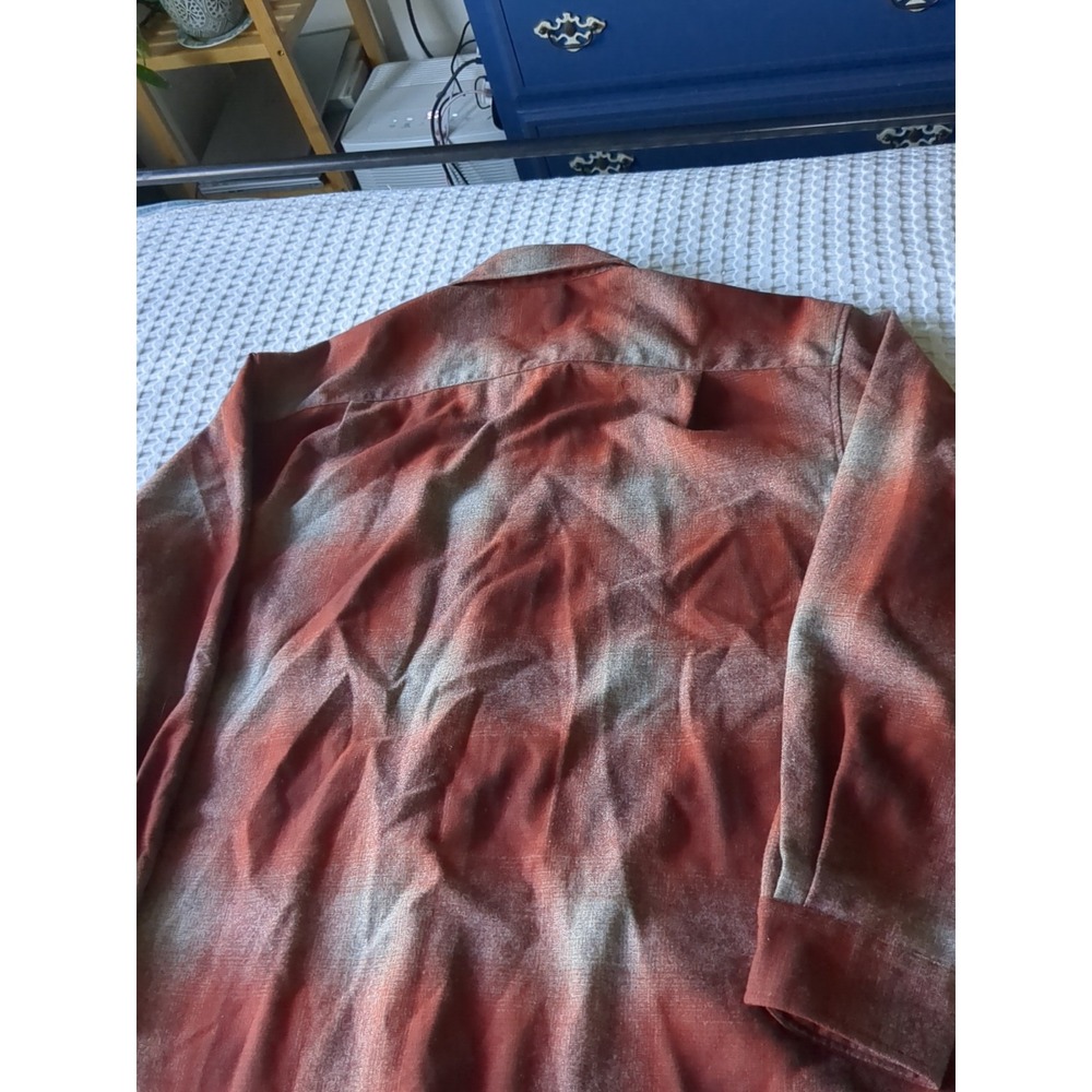 Pendleton Trail Shirt Elbow Patch Shadow Wool Pla… - image 5